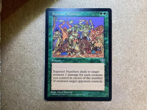 1x Superior Numbers (Good), Hobby en Vrije tijd, Verzamelkaartspellen | Magic the Gathering, Gebruikt, Losse kaart, Ophalen of Verzenden
