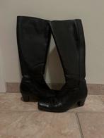 Zwarte Laarzen met Hak - Maat 35, Ophalen of Verzenden, Gedragen, Zwart, Lage of Enkellaarzen