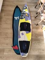 Kitesurf strapped waveboard + hydrofoil mount, Foil, Ophalen of Verzenden, Gebruikt, 4 m² of minder