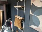 Wandrek metaal mangohout 45x165, Huis en Inrichting, Woonaccessoires | Wandplanken en Boekenplanken, Ophalen, Nieuw