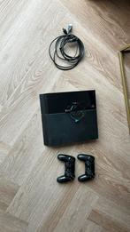 Playstation 4 met twee controllers, Spelcomputers en Games, Spelcomputers | Sony PlayStation 4, Ophalen, Gebruikt, Met 2 controllers