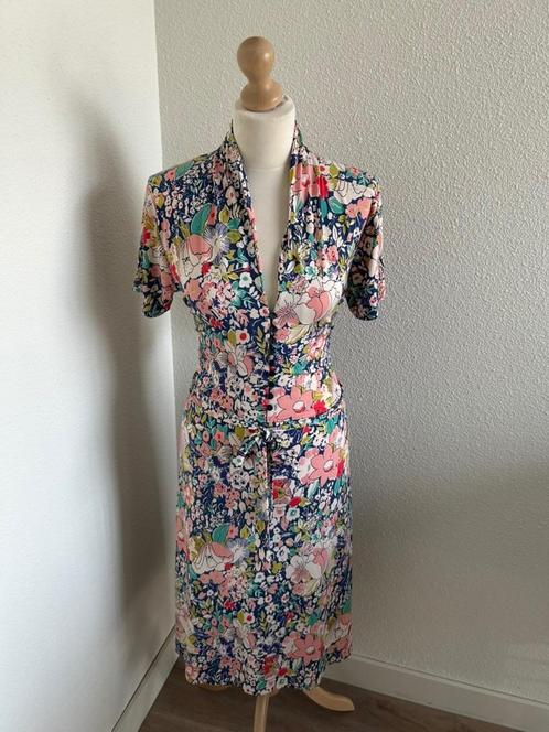 King Louie maat XL Als nieuwe Emmy jurk, Kleding | Dames, Jurken, Zo goed als nieuw, Maat 46/48 (XL) of groter, Blauw, Knielengte