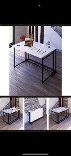 Flextafel | Inklapbaar | Bureautafel | 80B x 120L x 75H, Ophalen of Verzenden, Nieuw, Rechthoekig