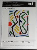 Affiche Galerie Nouvelles Images, Willem Hussem, Antiek en Kunst, Kunst | Schilderijen | Abstract, Ophalen of Verzenden
