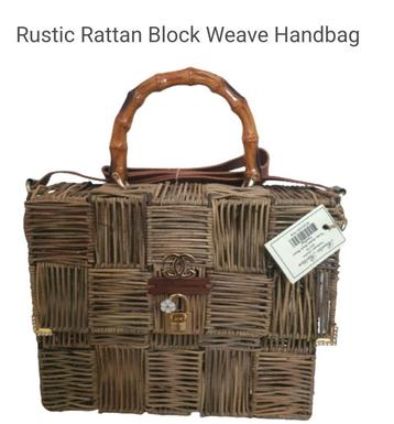 Handmade designer rivièra maison rr block weave handbag beschikbaar voor biedingen