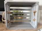 Grijs Houten Kistje - Decoratief & Handig, Huis en Inrichting, Woonaccessoires | Kisten, Ophalen of Verzenden, Zo goed als nieuw