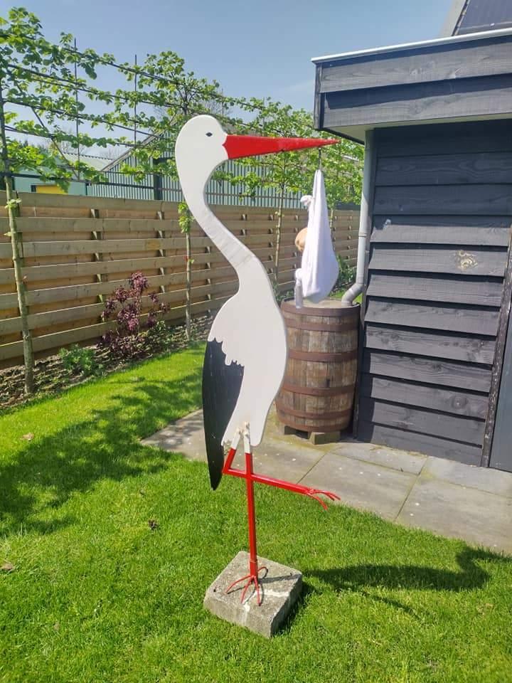 Ooievaar huren, Hobby en Vrije tijd, Feestartikelen | Verhuur, Gebruikt, Overige, Ophalen