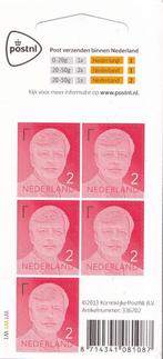 Hangkaartje – Willem Alexander 2013 – NVPH V3136, Postzegels en Munten, Postzegels | Nederland, Verzenden, Na 1940, Postfris