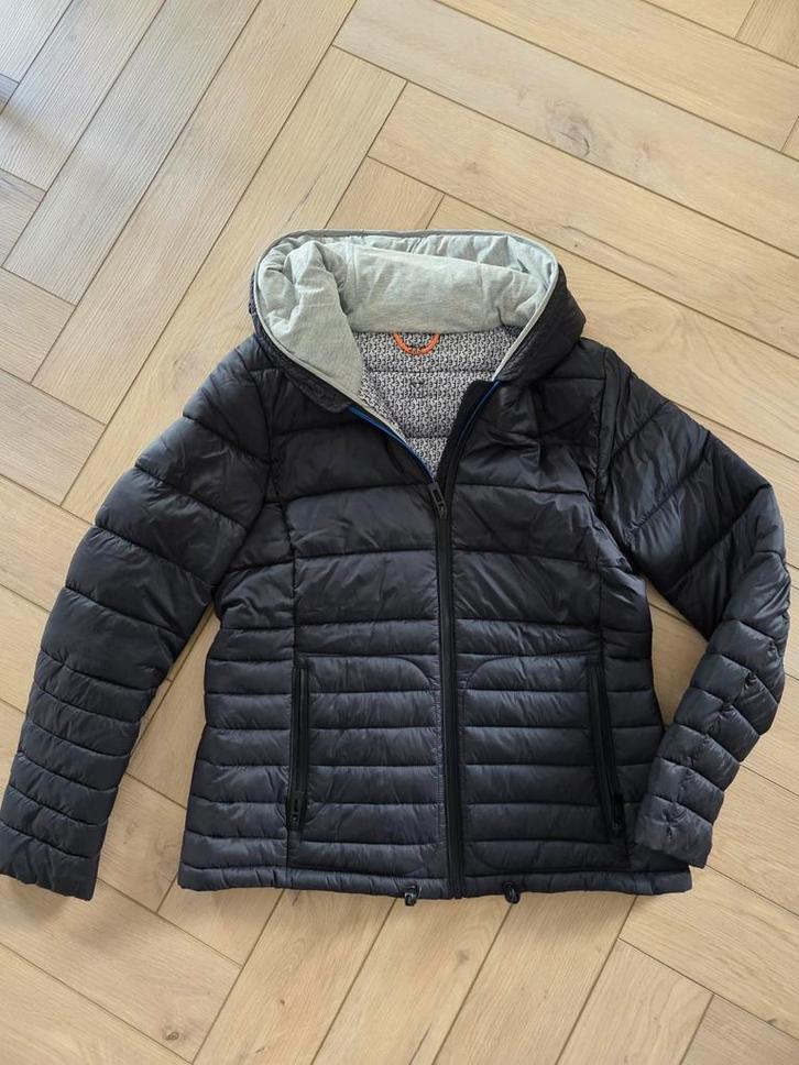 Esprit donkerblauw gewatteerd jasje mt L, Kleding | Dames, Jassen | Winter, Zo goed als nieuw, Blauw, Ophalen of Verzenden