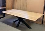 Massief eiken eettafel 220, 100 tot 150 cm, Verzenden, Vijf personen of meer, Rechthoekig