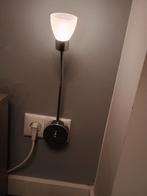 Wandlamp/leeslampje voor stopcontact, Ophalen of Verzenden, Gebruikt, Metaal, Modern