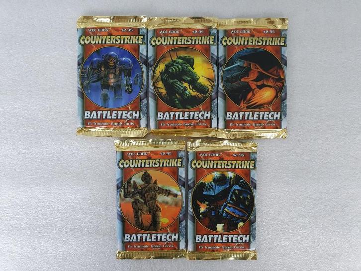 Battletech: 5 Counterstrike Booster Packs WOC 6306 (1), Hobby en Vrije tijd, Wargaming, Nieuw, Overige soorten, Ophalen of Verzenden