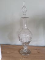 Oude glazen karaf met stolp., Antiek en Kunst, Antiek | Glas en Kristal, Ophalen of Verzenden
