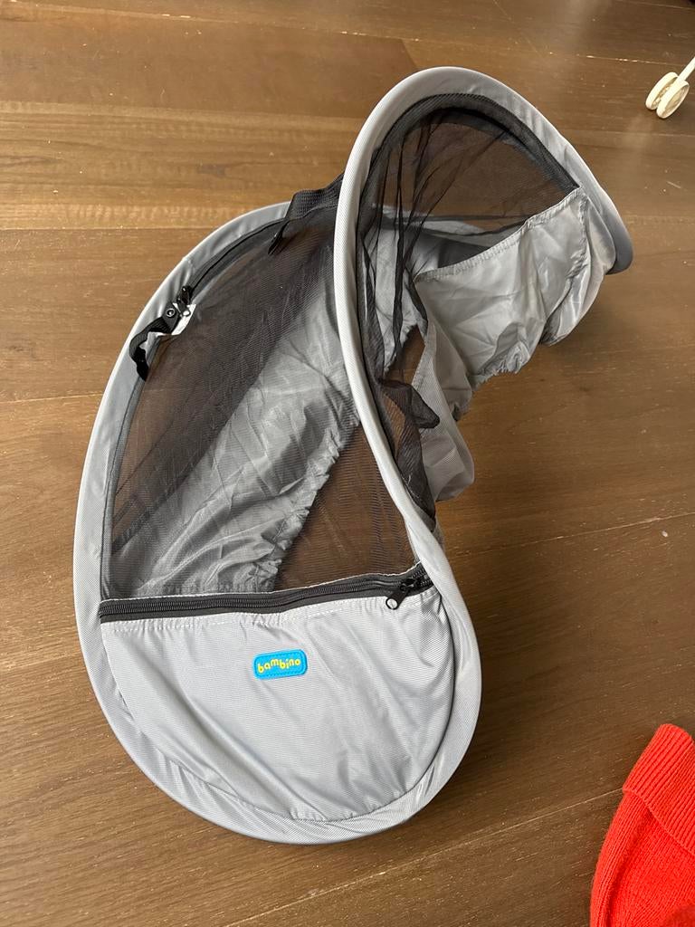 Autostoel zonnekap Maxi Cosi+ klamboe Zonnescherm &Muggennet, Ophalen of Verzenden, Zo goed als nieuw, Overige merken