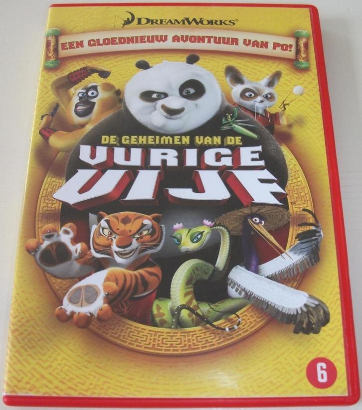 Dvd *** KUNG FU PANDA *** De Geheimen van de Vurige Vijf, Cd's en Dvd's, Dvd's | Tekenfilms en Animatie, Zo goed als nieuw, Tekenfilm