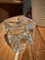 Vintage kandelaar “ice cube” Sklo Union, Antiek en Kunst, Antiek | Glas en Kristal, Ophalen of Verzenden