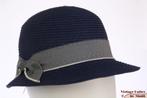 Dames Cloche dophoed Hawkins blauw gecoat papier 54-57 nieuw, Hoed, Hawkins, Nieuw, One size fits all