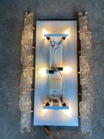 Iced Glass spiegel met verlichting van Hillebrand, Huis en Inrichting, Woonaccessoires | Spiegels, Gebruikt, Duitsland, Ophalen of Verzenden