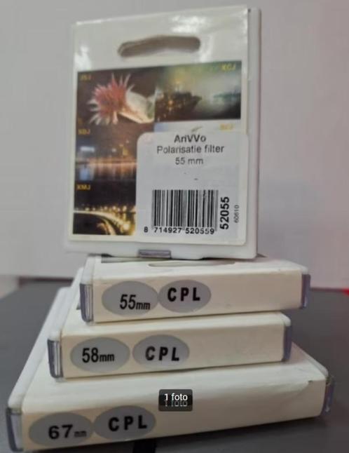 fotografie; polarisatiefilters, Audio, Tv en Foto, Fotografie | Filters, Nieuw, Polarisatiefilter, 50 tot 60 mm, Overige merken