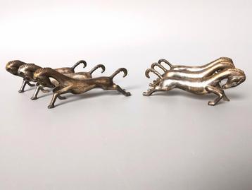 Prachtige set van 6 vintage paarden messenleggers  beschikbaar voor biedingen