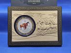 (9191)Australia LUNAR II HORSE 2014 COLOR UITGAVE CHINA 1 Oz, Ophalen of Verzenden, Setje, Zilver