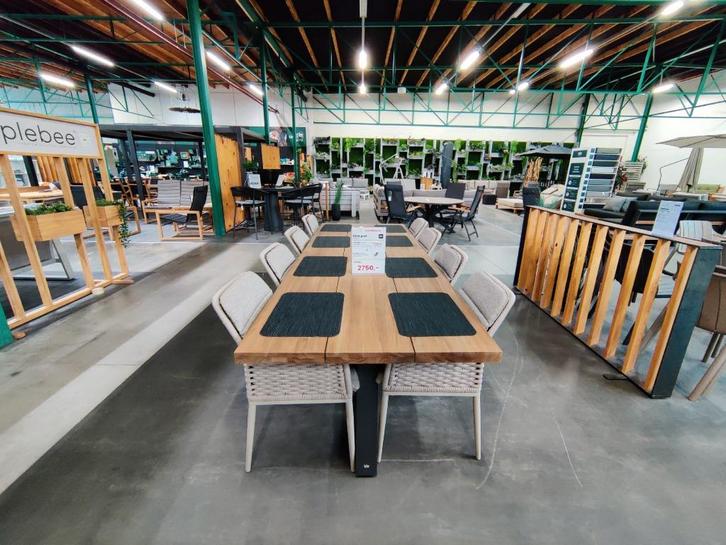 Life Outdoor Toscane diningset - Showmodel!, Tuin en Terras, Tuinsets en Loungesets, Nieuw, Tuinset, Aluminium, Eettafel, Stoel