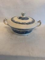 Antieke Terrine Societe Ceramique Maastricht Holland Blauw W, Antiek en Kunst, Antiek | Keramiek en Aardewerk, Ophalen of Verzenden