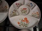 6 vintage borden Wild flower, Ophalen of Verzenden, Huis en Inrichting
