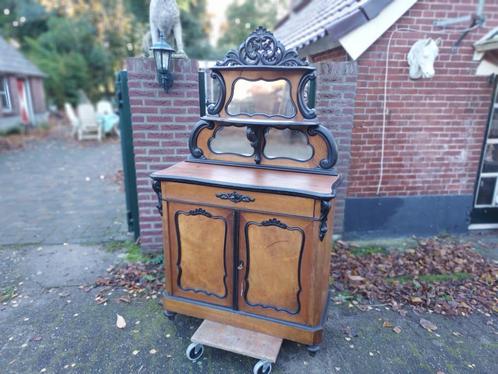 Biedermeier mahonie openbonheur, Willem III periode., Antiek en Kunst, Curiosa en Brocante, Ophalen