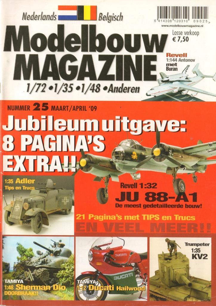 Modelbouw magazine Nr 25, Hobby en Vrije tijd, Modelbouw | Auto's en Voertuigen, Auto, 1:32 tot 1:50, Overige merken, Verzenden