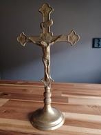 Oude Messing Crusifix, Antiek en Kunst, Antiek | Religie, Ophalen of Verzenden