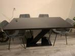 Uitschuifbare eettafel voor 4-6 personen, Huis en Inrichting, Tafels | Eettafels, Ophalen, Overige materialen, Gebruikt, 100 tot 150 cm