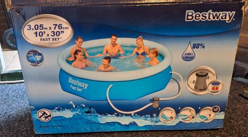 Bestway zwembad, Tuin en Terras, Zwembaden, Opzetzwembad, Minder dan 80 cm, 200 tot 400 cm, 300 cm of meer, Rond, Ophalen