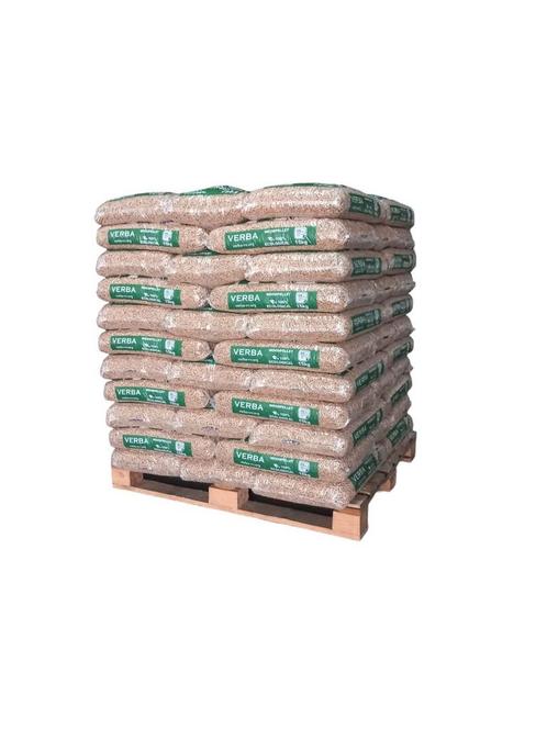 VERBA houtpellets EN+A1| €359,- per pallet!!!‼️, Tuin en Terras, Haardhout, Blokken, Overige houtsoorten, 6 m³ of meer, Ophalen of Verzenden
