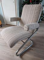 Vintage fauteuil, Huis en Inrichting, Fauteuils, Ophalen of Verzenden, Gebruikt, 75 tot 100 cm, 50 tot 75 cm