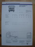 DAF FT 3600 DKZ Technische Specificatie Folder 1985 – 4x2, Overige merken, Zo goed als nieuw, Ophalen, DAF Trucks