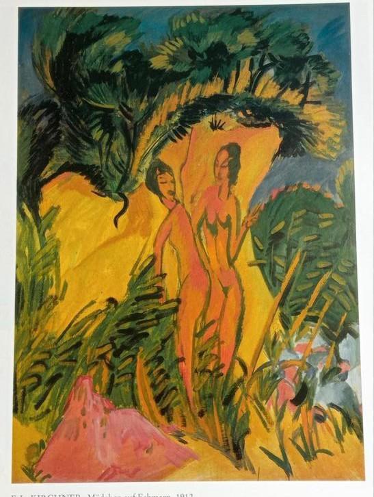 Ernst Ludwig Kirchner expressionisme naakt erotiek, Antiek en Kunst, Kunst | Overige Kunst, Ophalen of Verzenden