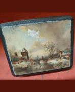 Mooi vintage blik, winterlandschap, Ophalen of Verzenden, Gebruikt, Overige