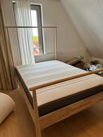 Gjöra IKEA bed (met matras) 140x200, 140 cm, Wit, Zo goed als nieuw, Hout