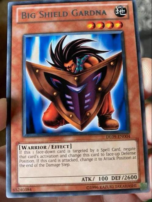 Yu-Gi-Oh! Big Shield Gardna DL09 Duelist Promo !, Hobby en Vrije tijd, Verzamelkaartspellen | Yu-gi-Oh!, Zo goed als nieuw, Losse kaart