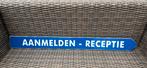 Oud receptiebord. Aanmelden, Balie, reclame., Ophalen of Verzenden, Zo goed als nieuw, Reclamebord