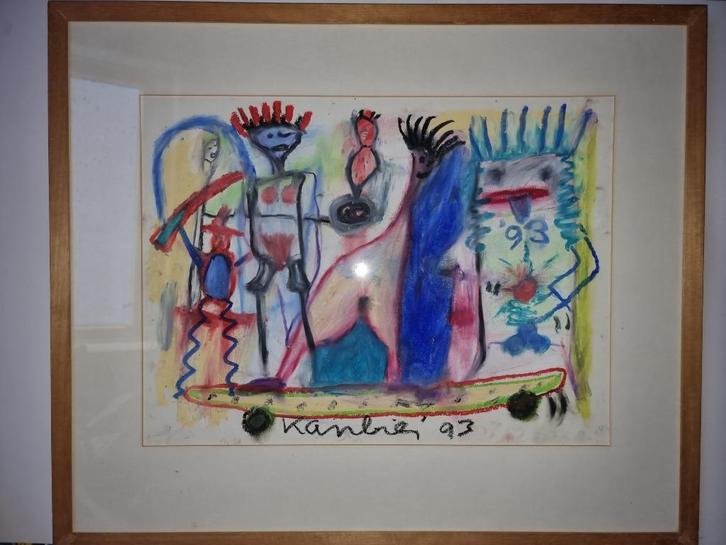 Origineel Jacob Kanbier  Gesigneerd  Ingelijst, Antiek en Kunst, Kunst | Schilderijen | Klassiek, Ophalen