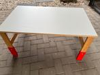 Ikea Kindertafel sansad wit blad en houten poten, Ophalen, Zo goed als nieuw, Tafel(s)
