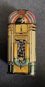 Vintage blikken spaarpot Churchills' Jukebox, Ophalen of Verzenden, Gebruikt, Metaal of Blik, Overige thema's