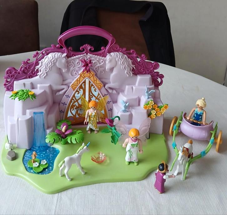 Playmobil Eenhoornkoffer feeënland met extra's, Kinderen en Baby's, Speelgoed | Playmobil, Gebruikt, Los playmobil, Ophalen of Verzenden