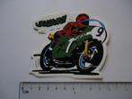 sticker oud SUZUKI motorrace strip retro pop motorfiets, Verzamelen, Verzenden, Zo goed als nieuw, Bedrijf of Vereniging