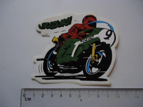sticker oud SUZUKI motorrace strip retro pop motorfiets, Verzamelen, Stickers, Zo goed als nieuw, Bedrijf of Vereniging, Verzenden