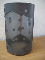 Windlicht - Vaas Zonnetjes in Lood 25 cm Zelfgemaakt - zgan, Overige kleuren, Ophalen of Verzenden, Minder dan 50 cm, Glas