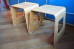 Vintage kruk bijzettafeltje Benjamin Ikea Multiplex Orgineel, Huis en Inrichting, Krukjes, Ophalen, Gebruikt, Hout