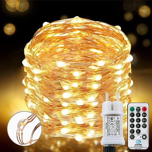 Led Lichtsnoer 25m 220 Led's Warm Wit 8 Funkties IP65 Met RC, Diversen, Kerst, Ophalen of Verzenden